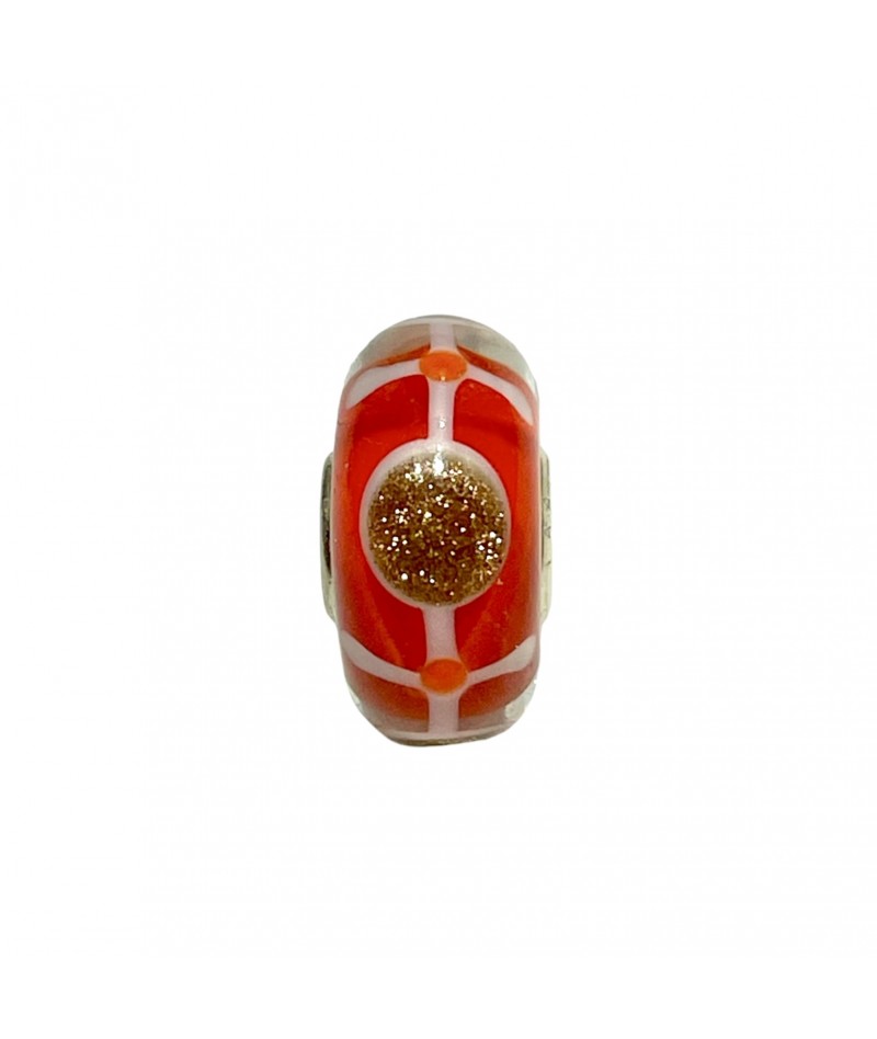 Trollbeads - Beads Unico Rosso, Oro e Bianco